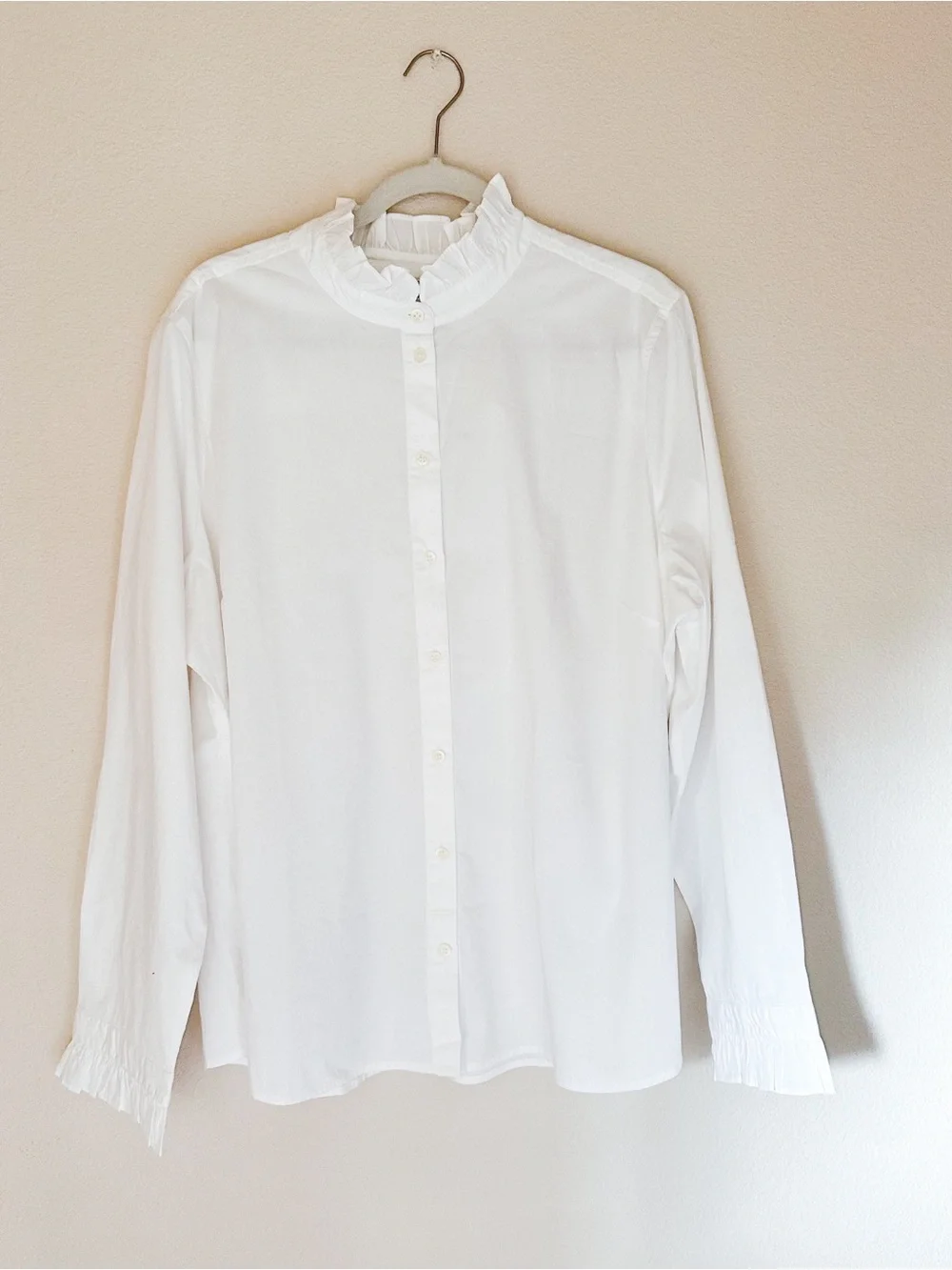 J. Crew Ruffle Button-Up Top 3X